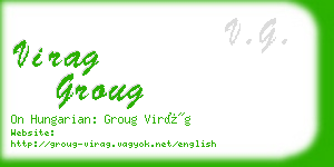 virag groug business card
